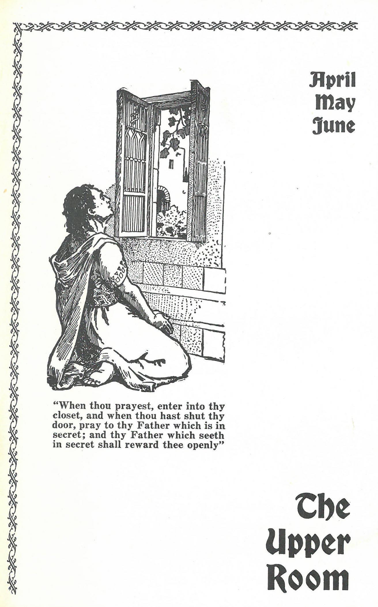 Person kneeling in prayer