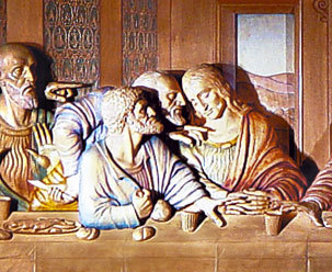 A la izquierda de Jesús