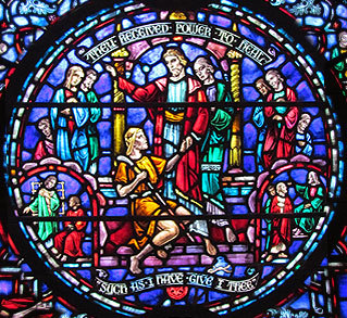 Porción de un vitral